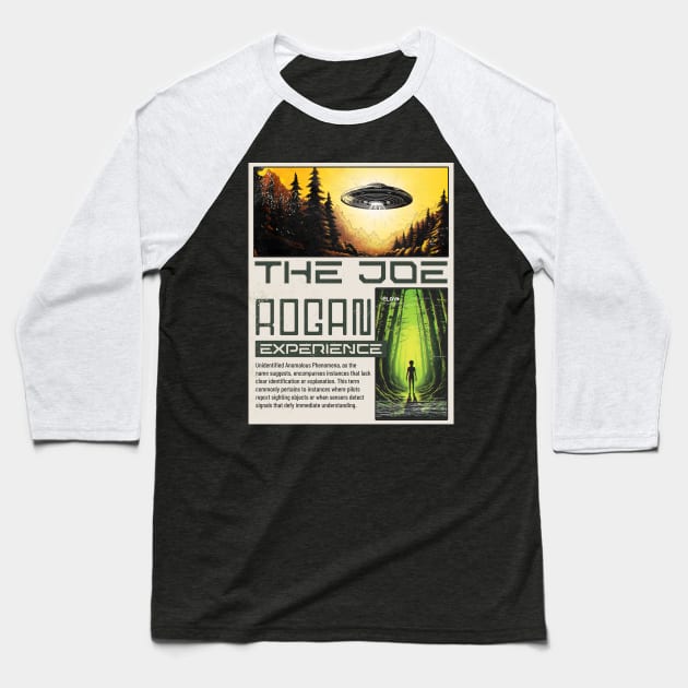 The Joe Rogan Experience Ufo Streetwear Baseball T-Shirt by TeeTrendz